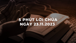 5 Phút lời chúa ngày 23 - 11